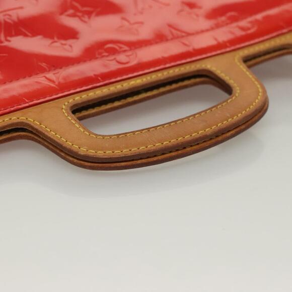 LOUIS VUITTON Monogram Vernis Stanton Tote Bag Red M91078 - Picture 8 of 12